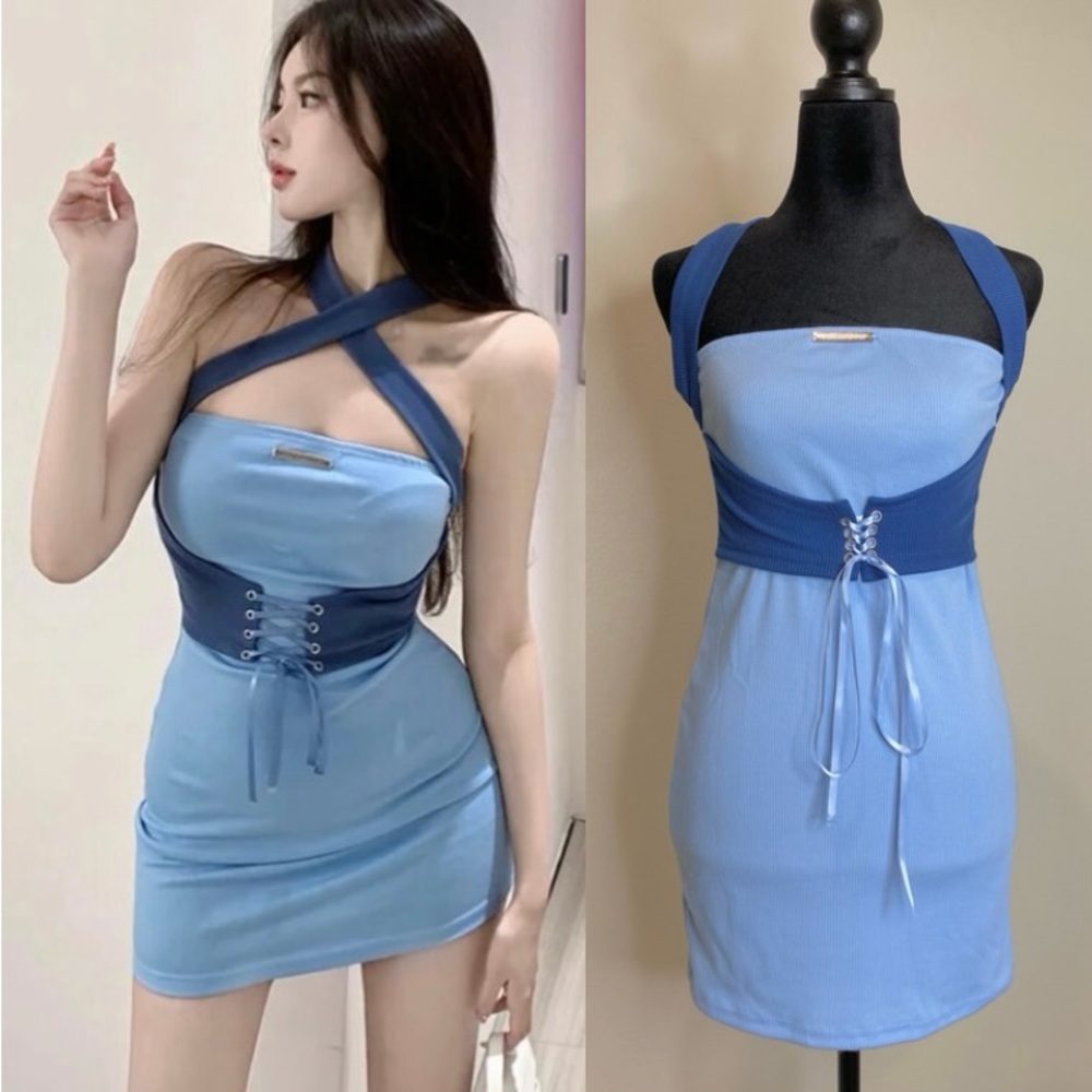 Women's Dress Slim Sexy Backless Sleeveless
